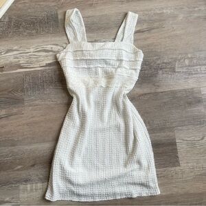 Tie Back Elegant White Sleeveless Dress